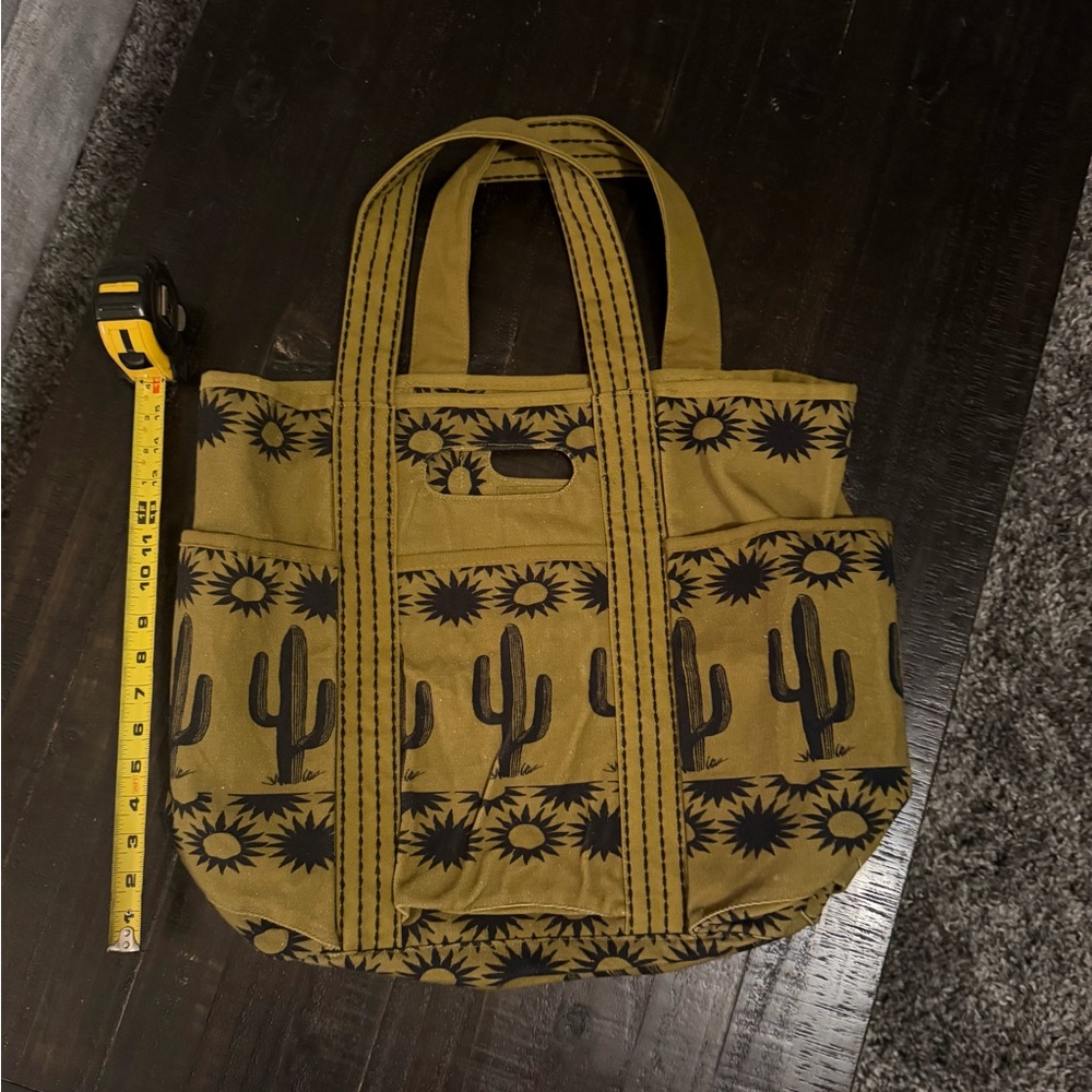 Free People Tan and Black Cactus Tote